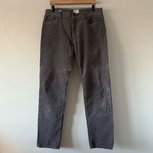 Todd Snyder Straight Fit Stretch Corduroy Pants Mens 33x32 Gray Preppy Casual